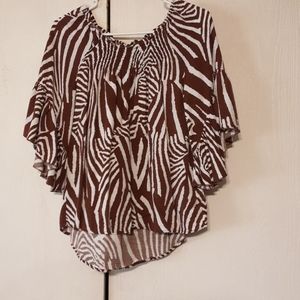 Women's animal print blouse